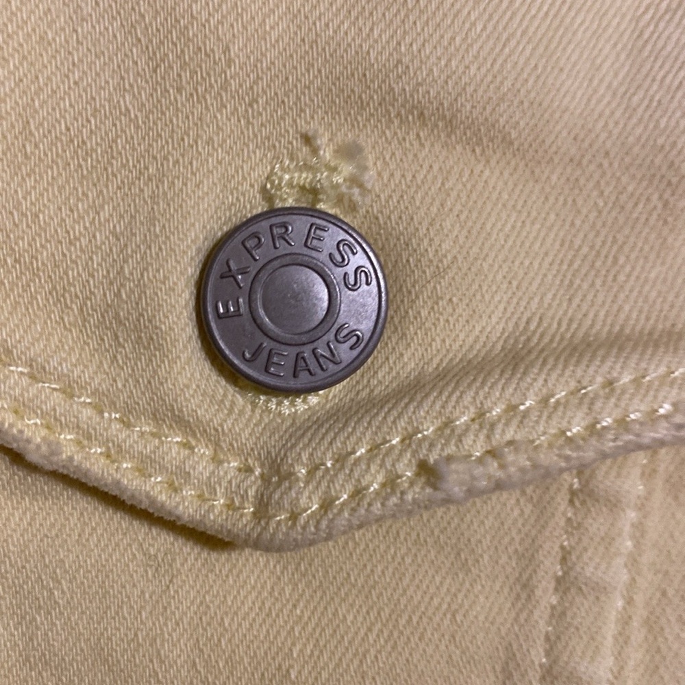 Express Distressed Jean Jacket. Euc. - image 4